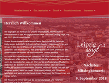 Tablet Screenshot of leipzig-singt.de